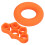 2 pezzi di trainer per dita in silicone arancione Ø 70 mm 13