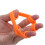2 pezzi di trainer per dita in silicone arancione Ø 70 mm 9