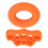 2 pezzi di trainer per dita in silicone arancione Ø 70 mm 16