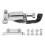 Regolatore argentato per rullante 105x40x26.6mm 2