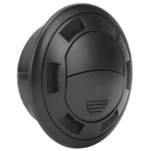 Sortie d'air conditionné ronde noire de 100/75 mm avec grille - bus
