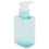 3 flacons-pompes de 100 ml, hauteur 117 mm, bleu transparent 6