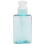 3 flacons-pompes de 100 ml, hauteur 117 mm, bleu transparent 7