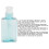 3 flacons-pompes de 100 ml, hauteur 117 mm, bleu transparent 8