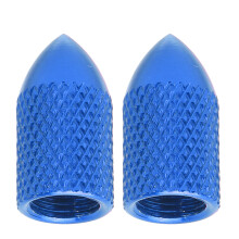 Capuchons de valve Schrader en aluminium bleu 5 g universels