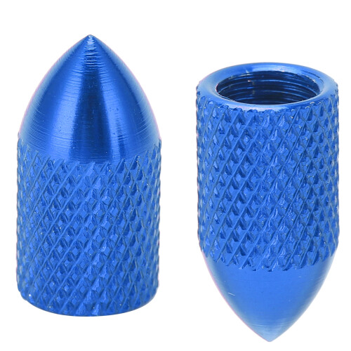 Tappi per valvole Schrader in lega di alluminio blu 0,2 oz 2