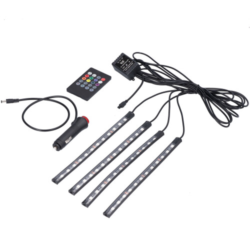Luce per auto RGB 5050SMD 1,1 m / 1,6 m 48 LED 150 mAh 1