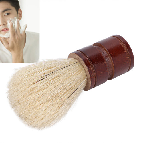 Brosse à rasage pour barbe, poignée en bois, bois composite. 2