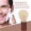 Brosse à rasage pour barbe, poignée en bois, bois composite. 7