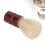 Brosse à rasage pour barbe, poignée en bois, bois composite. 9