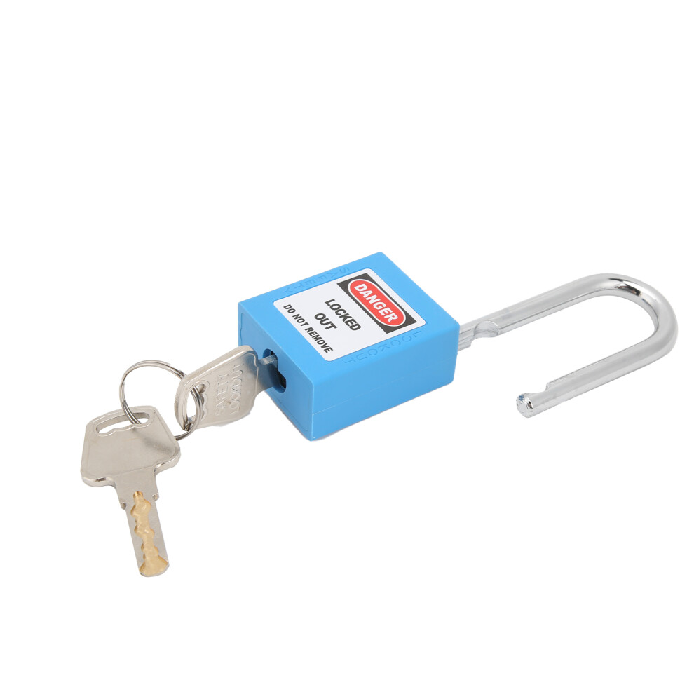 1.5In Safety Padlocks Steel Beam Insulated Lock With 2 Keys For Industry Machine Manufacturingblue 9361322585295