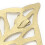 Gancio Creativo Mini Gancio Ferro Dorato 9,719,74,5 cm 3