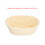 Panier de fermentation ovale beige 21x14x8 cm 4