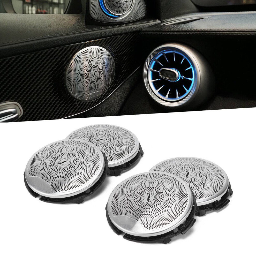 4Pcs Door Midrange Speaker Covers Replacement For Mercedesbenz C Glc Eclass W205 W213 X253 20152021 9461322589535