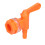 Kit de robinet de fût orange PP+Silicone 23 g 0,9/2,4 cm 13