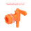 Kit de robinet de fût orange PP+Silicone 23 g 0,9/2,4 cm 8