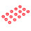 100 Stück Taubenkennungsringe 8 mm Kunststoff Rot Pack 7
