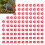 100 Stück Taubenkennungsringe 8 mm Kunststoff Rot Pack 14