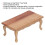 Table à thé à l'échelle 1/12 - bois composite, naturel 12