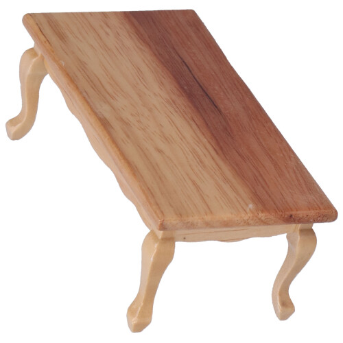 Table à thé à l'échelle 1/12 - bois composite, naturel