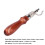Outil de rainurage pour cuir – biseauteur d'arête 2,4  2,4  14 cm 4