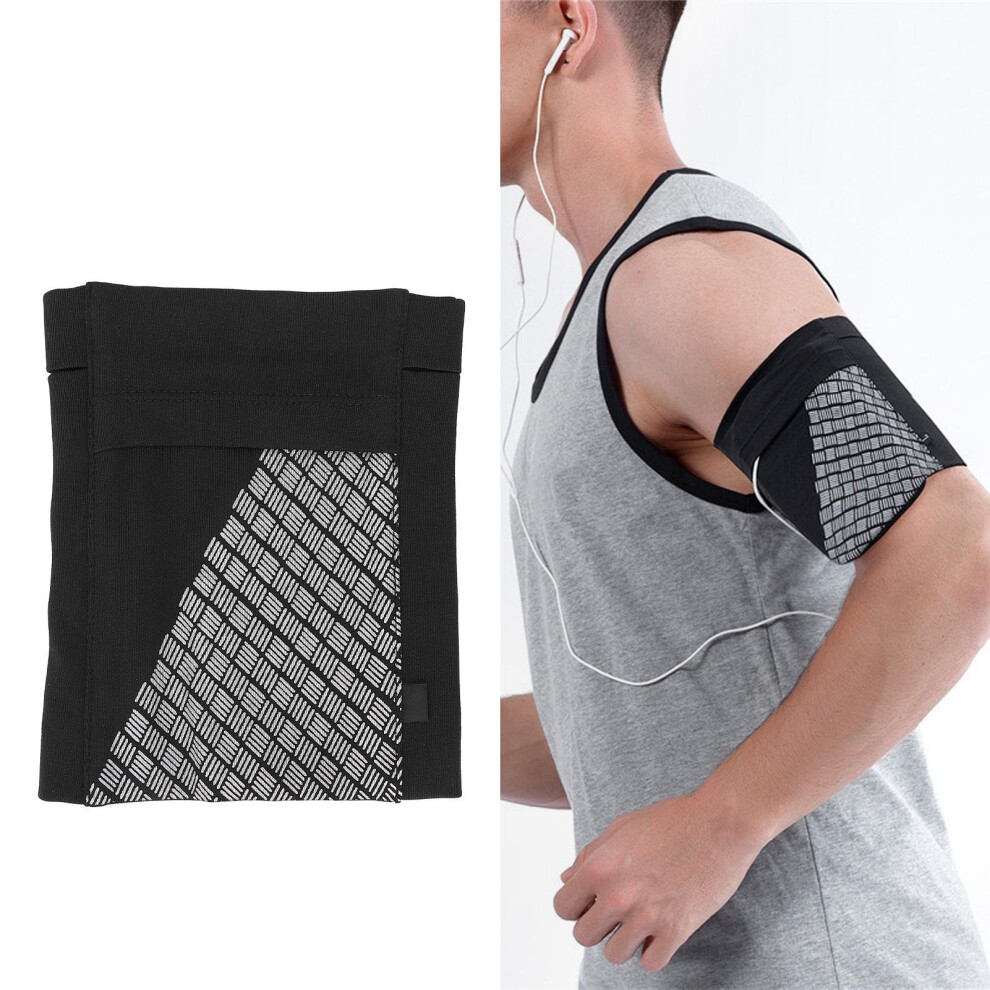 Sports Cell Phone Armband Holder Strap Running Arm Band Pouch Case Sleeve BlackS