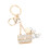 Porte-clés en forme de sac à main, strass, perle artificielle 13