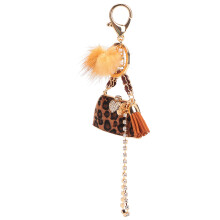 Pendentif pour sac et porte-clés personnalisable à motif léopard