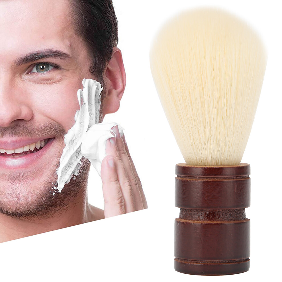 Men's Shaving Brush Soft Nylon Wool Wooden Handle Professional Beard Cleaning Grooming Tool