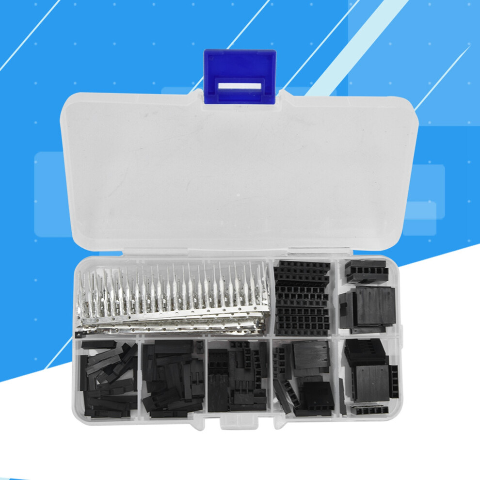 310Pcs 2.54Mm Connectors Wire Jumper Cable Pin Header Connector Housing Assortment Kit 6931322592710