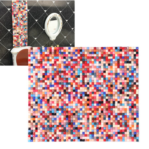 1:12 Piastrella a mosaico autoadesiva 11,8x9,5 cm Colorata