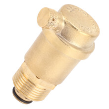 Valvola di sfiato aria in ottone, filettatura maschio G3/4, 135 g