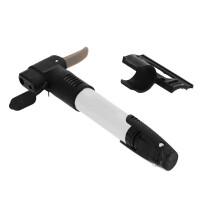 Mini pompa per bici a doppia uscita AV DV SV Alluminio 5,7 oz