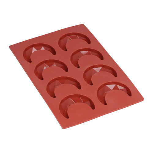 Moule en silicone 3D en forme de lune à 8 cavités, 110 g, chocolat 1