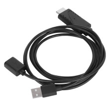 Câble USB HDTV 1080P Miroir & Charge ABS