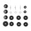 18PCS Cymbal Replacement with Base Wing Nut Washer for Drum Set Hardware Accessory 2