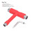 TType Strumento per skateboard Multifunzione Rosso 10,5x9,8cm 4