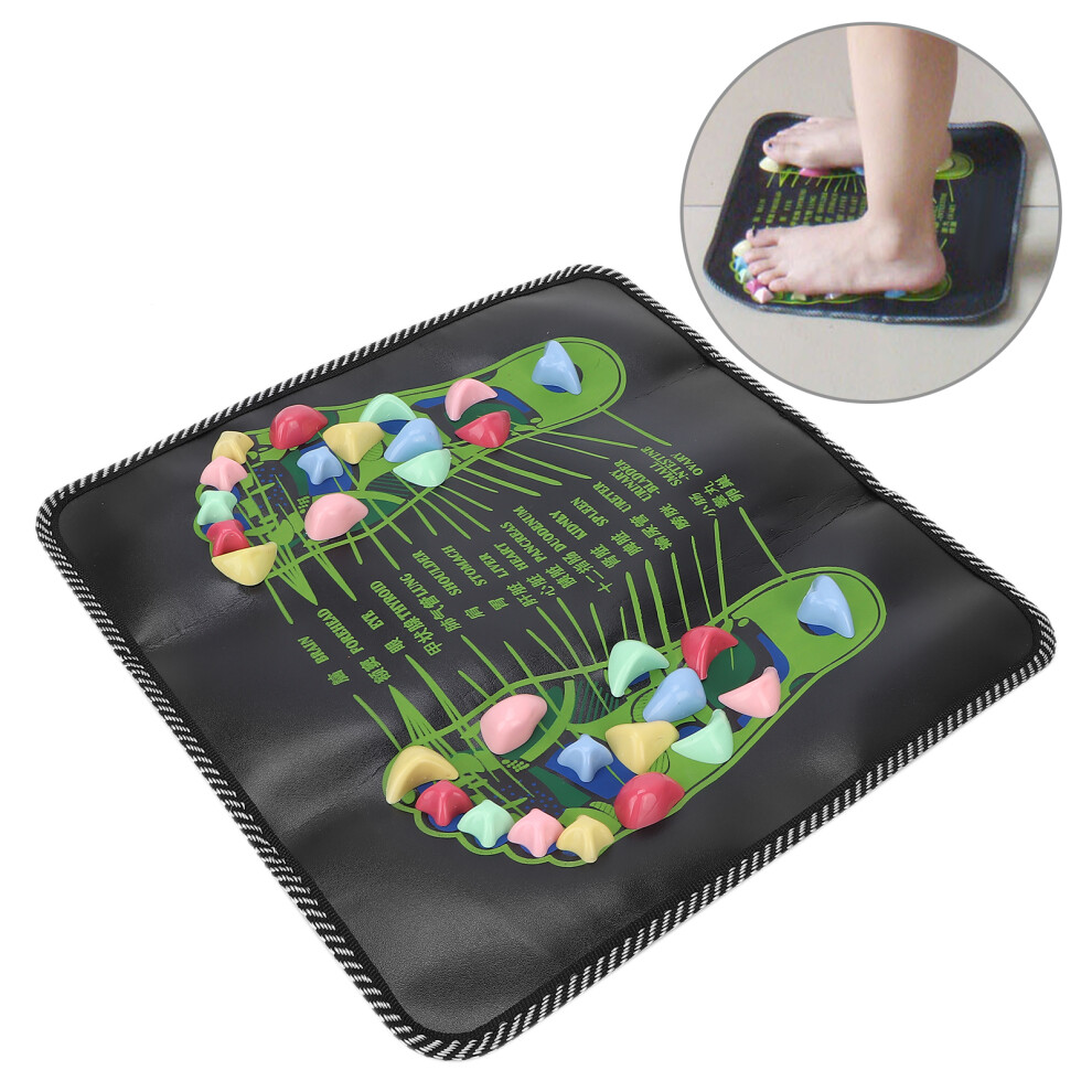 Stone Foot Massager Mat Soothing Foot Reflexology Massage Pad Mat Walk Massager