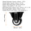 4 roulettes lourdes de 40 mm, 60 kg, noir 5