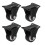 4 roulettes lourdes de 40 mm, 60 kg, noir 2