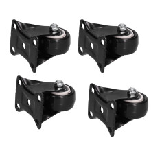 4 roulettes lourdes de 40 mm, 60 kg, noir