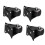 4 roulettes lourdes de 40 mm, 60 kg, noir 1