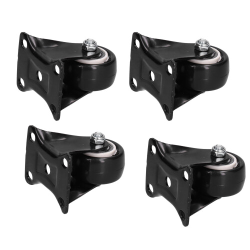 4 roulettes lourdes de 40 mm, 60 kg, noir