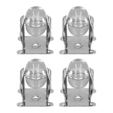 Roulettes industrielles transparentes - ensemble 20 kg, Ø 50 mm, 4 pièces