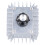 Régulateur à thyristor 5000 W 220 V 84,8  70  40 mm Argent 13
