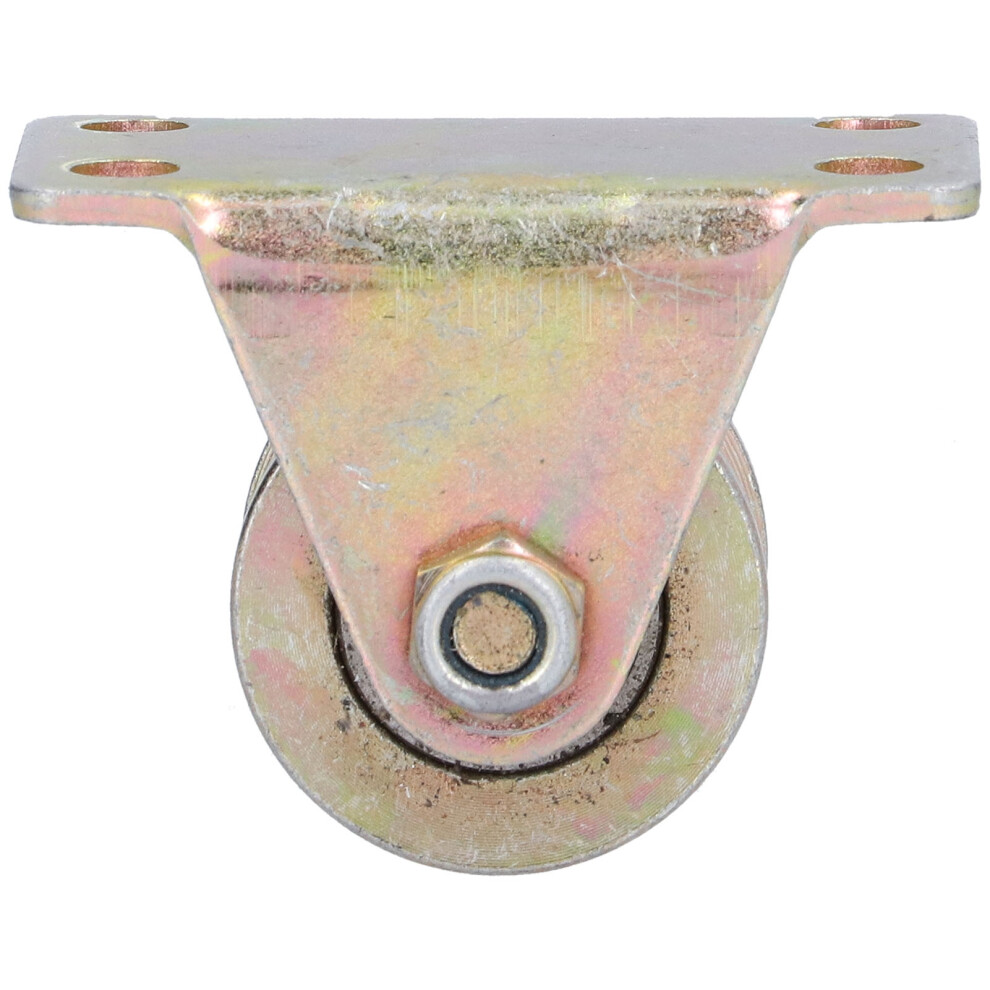 Utype Grooves Wheel Rolling Gate Wire Rope Rail Grooves Wheel Caster With Bracket 32Mm 1.3In 6931322597937