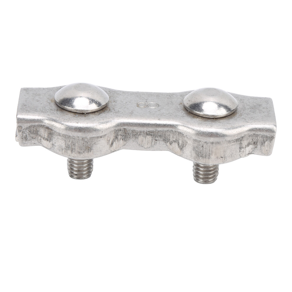 4Pcs M8 Duplex Wire Rope Clip Cable Clamps Stainless Steel Duplex 2ÂPost Cable Clamp 4031322597981