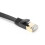 Câble CAT7 blindé noir 10 Gbps 8 conducteurs 1 m RJ45 7