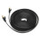 Câble CAT7 blindé noir 10 Gbps 8 conducteurs 1 m RJ45 16