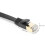 Câble CAT7 blindé noir 10 Gbps 8 conducteurs 1 m RJ45 5